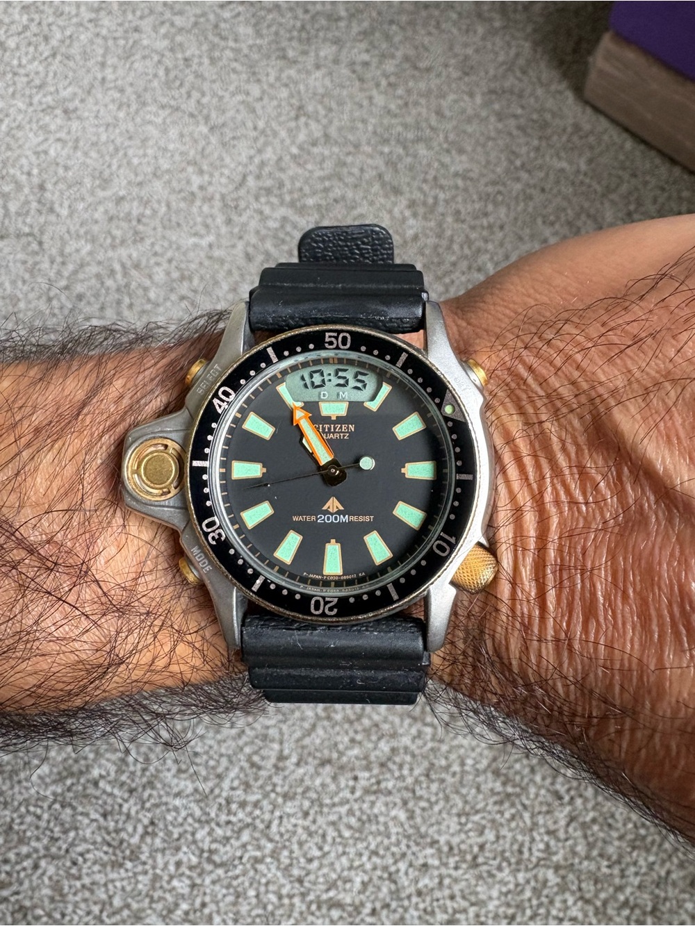 Citizen Aqualand C023-088069 Two T Diver 200M Ana+Digi Quartz Watch